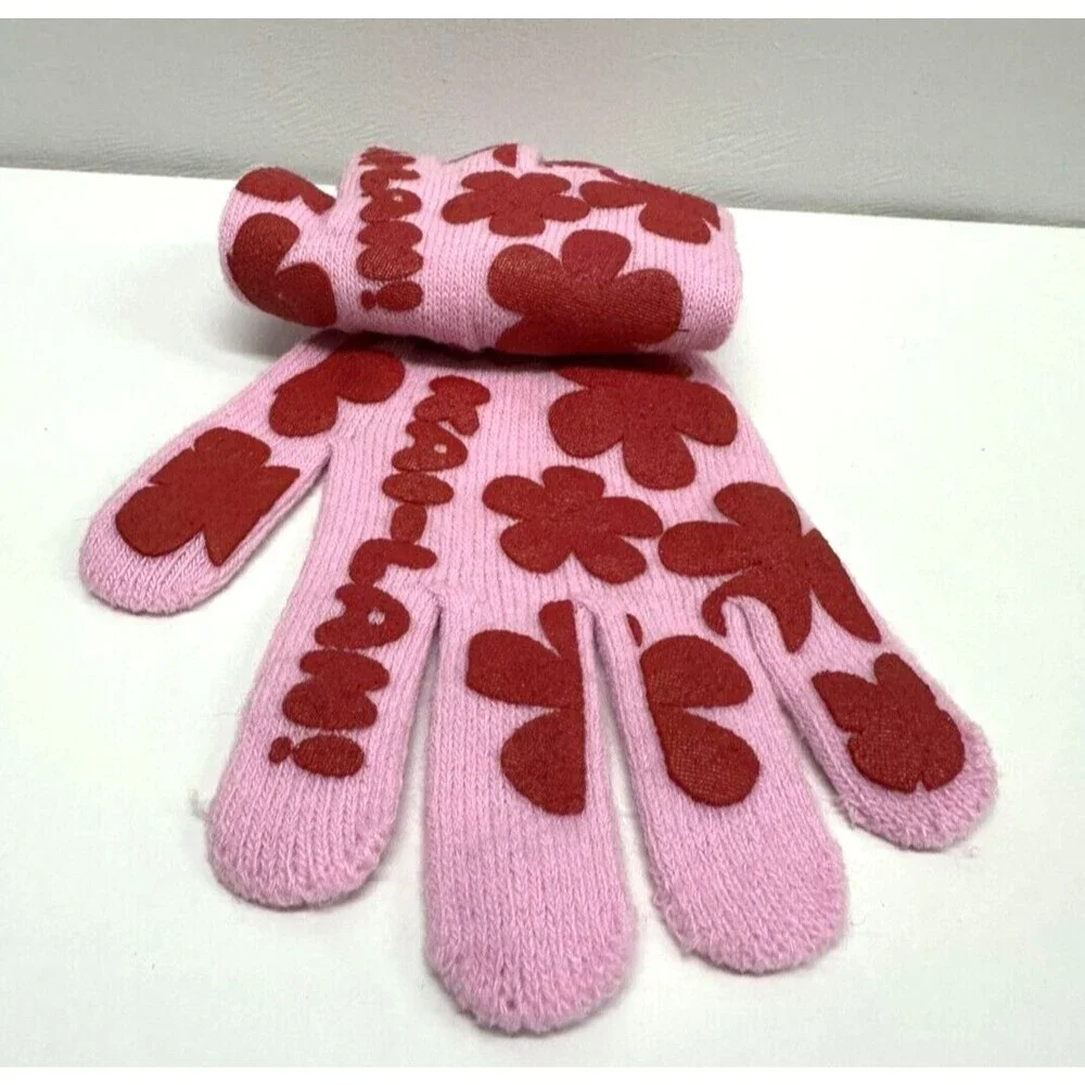 Ni hao Kai-lan Gripper Girls one size fit all Youth 4 -16 magic pink red gloves